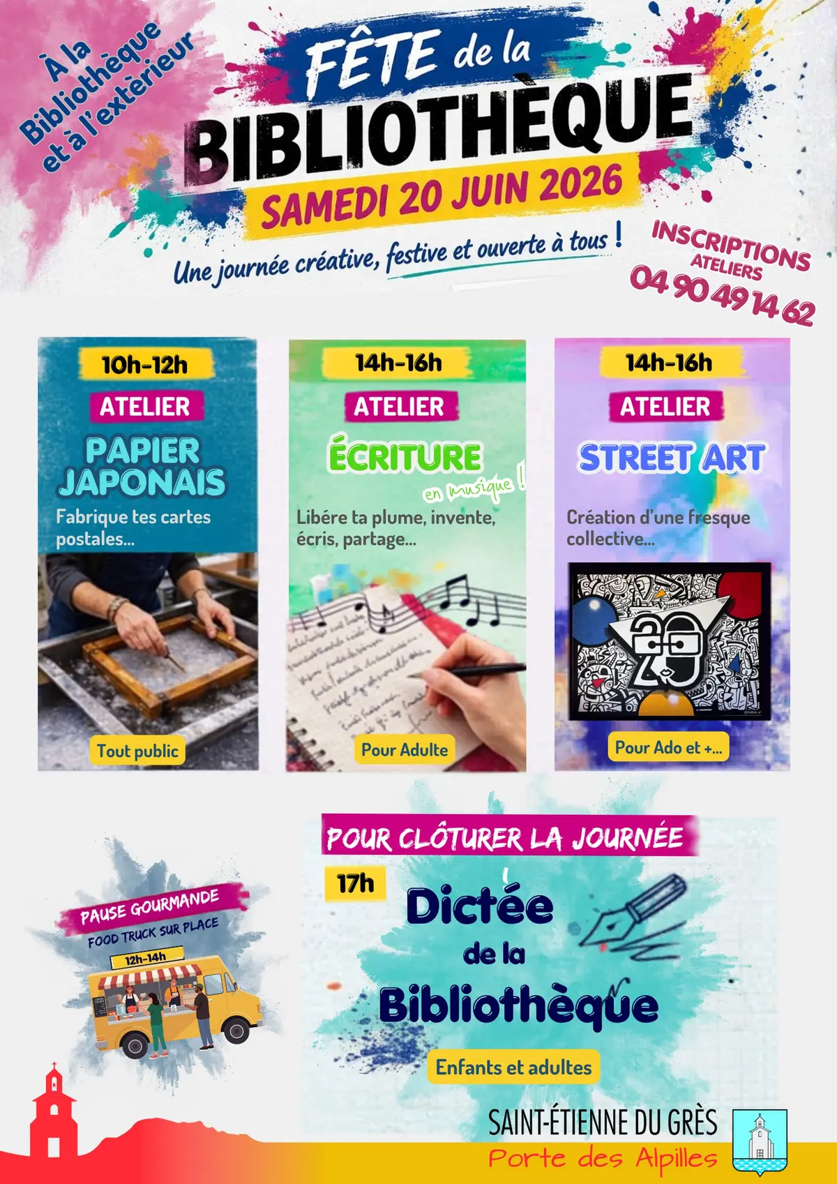 Bibliothèque en fête à St. Etienne du Grès