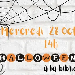 Bibliothèque : lectures et atelier créatif Halloween
