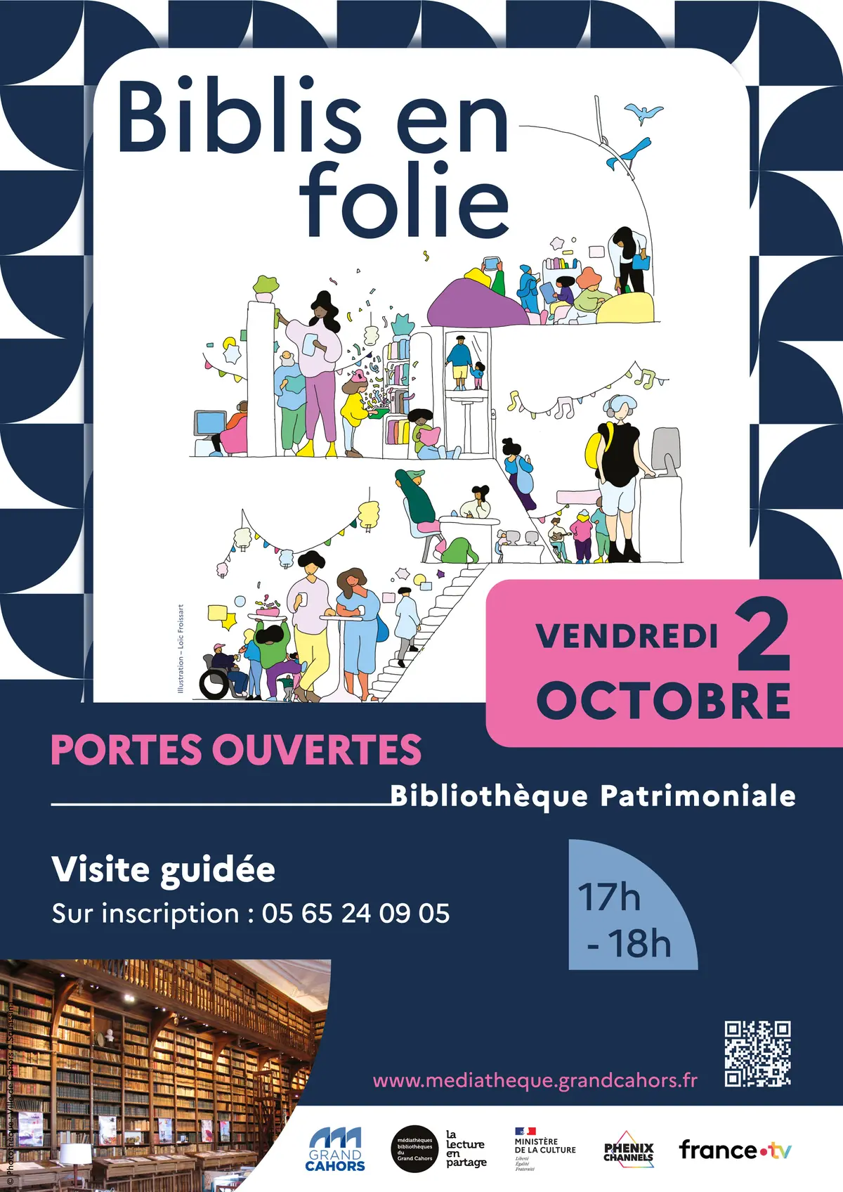 Biblis en folie : Visite de la Bibliothèque patrimoniale et de recherche de Cahors