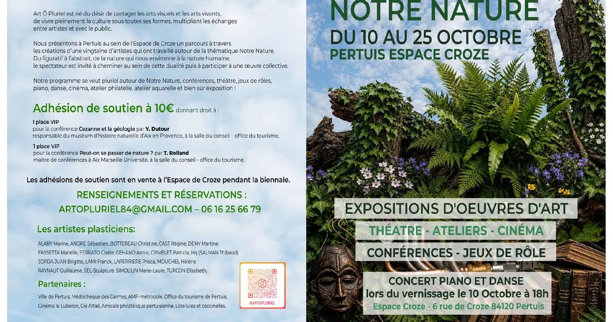 Biennale ArtÔPluriel 2026- Théâtre de Pertuis
