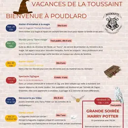 Bienvenue à Poudlard: Atelier créatif