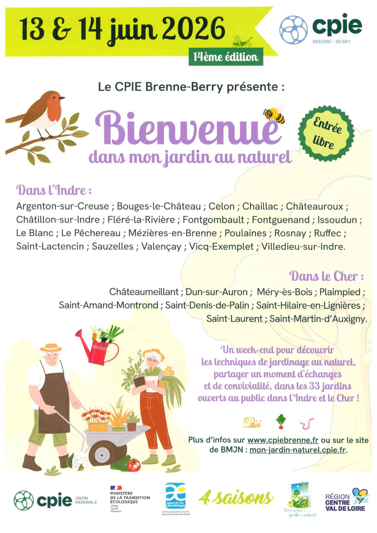 Bienvenue dans mon jardin au naturel - MIAM à Dun-sur-Auron