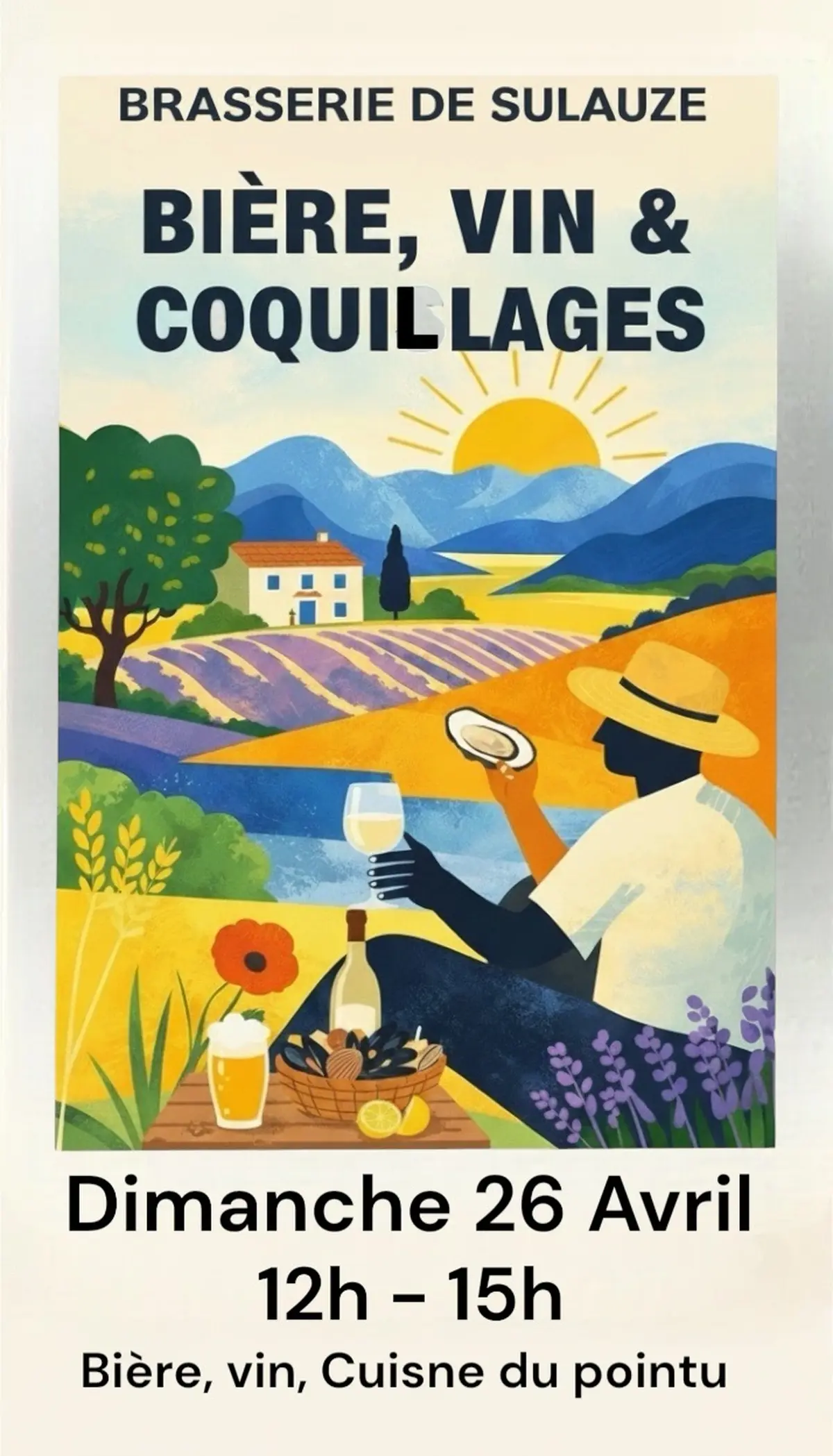 Bière, vin & coquillages