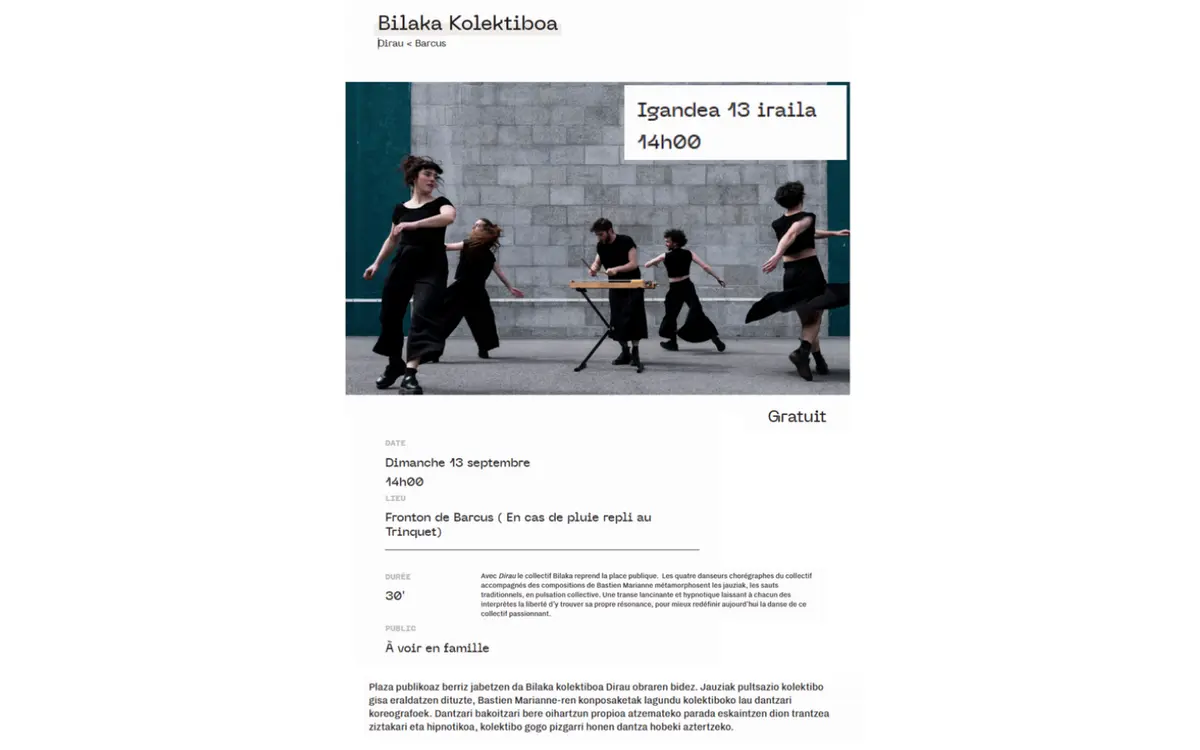 Bilaka kolektiboa : dirau