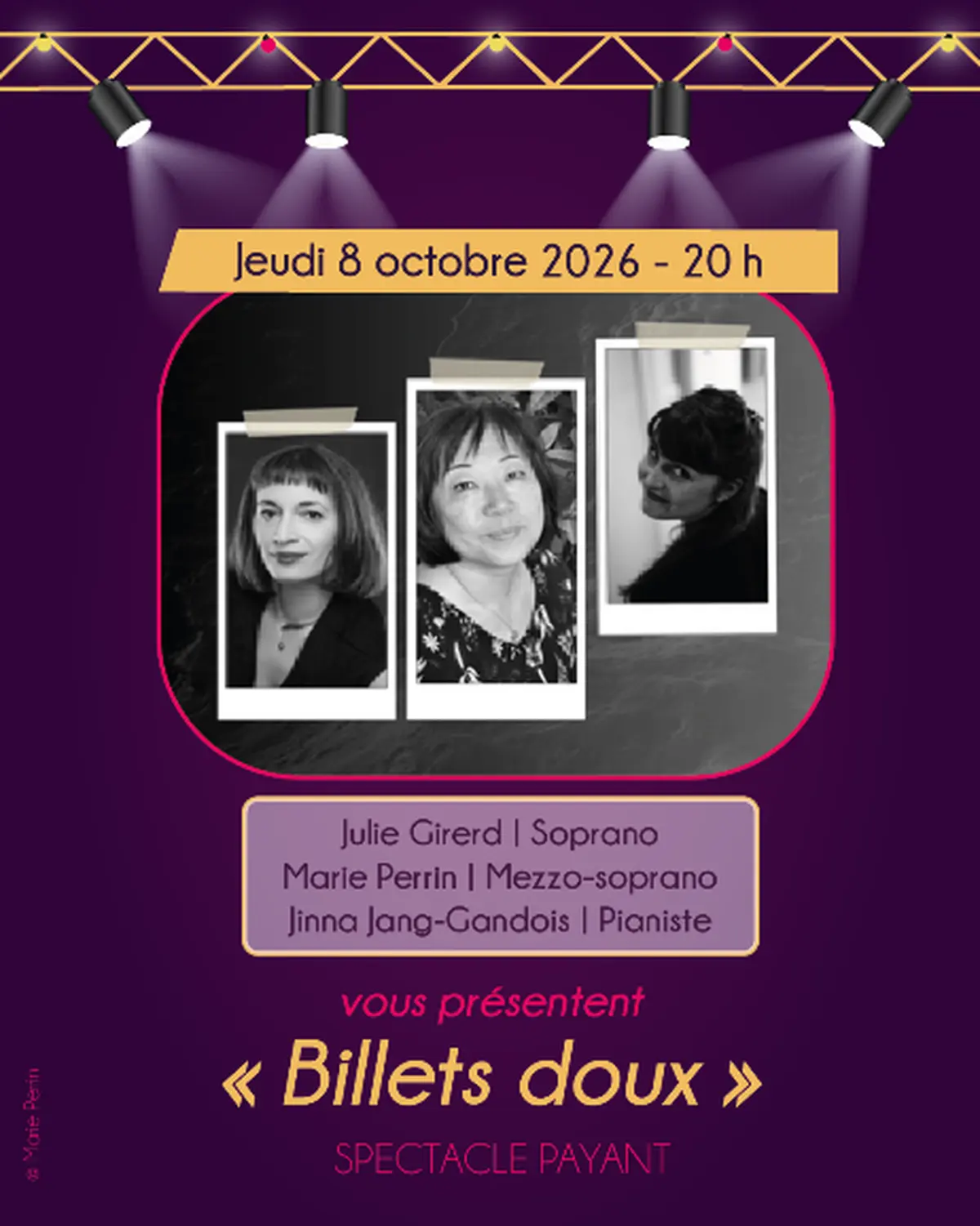 Billets doux de Julie Girerd, Marie Perrin et Jinna jang-Gandois - Bléré Opéra de Poche #11