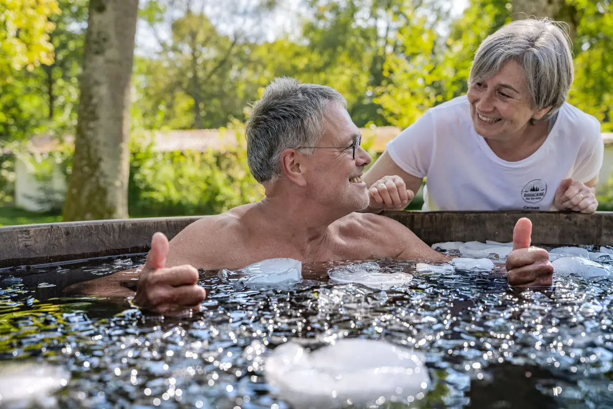 Un bain de glace