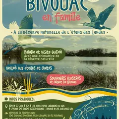 Bivouac en famille à l'étang des landes