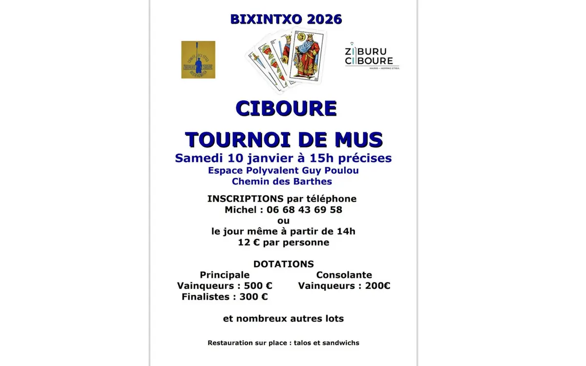 Bixintxo : tournoi de mus