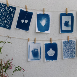 Bleu de travail - initiation à la technique du cyanotype