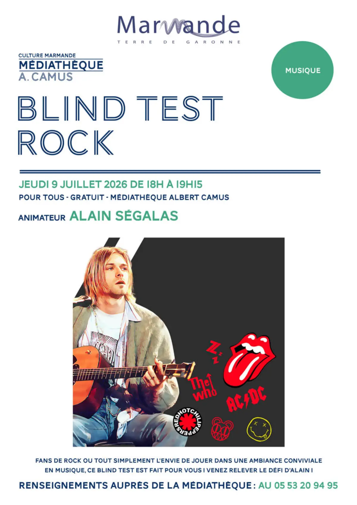 Blind Test Rock à la médiathèque