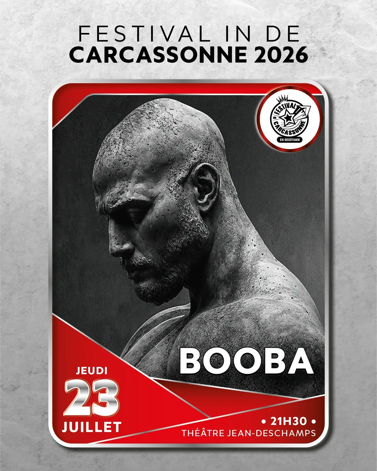 Booba au Festival de Carcassonne 2026