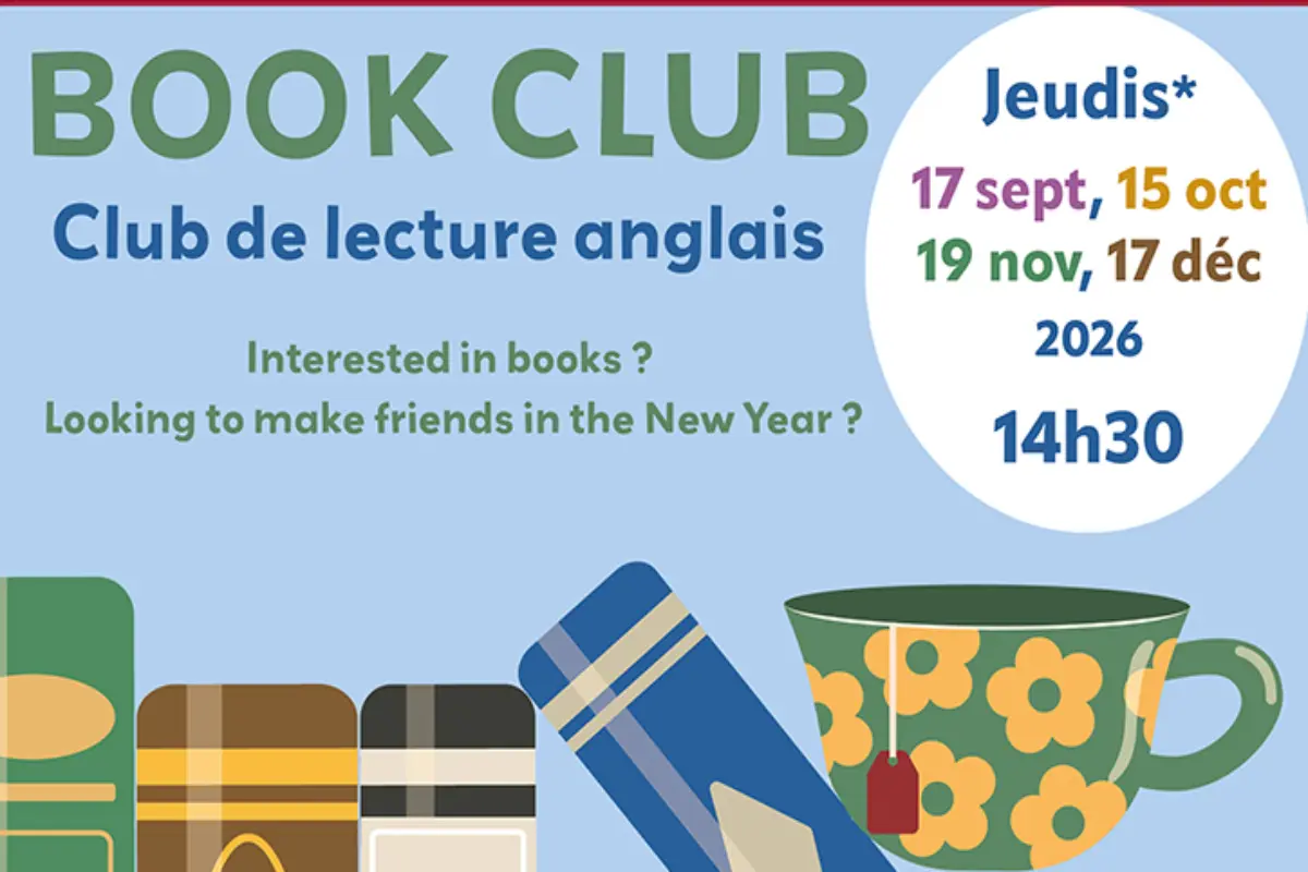 BOOK CLUB :  club de lecture en anglais | Bibliothèque de Creysse