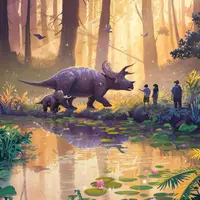 Virtual reality headset, Lost Worlds, dinosaur &copy; Excurio - MNHN