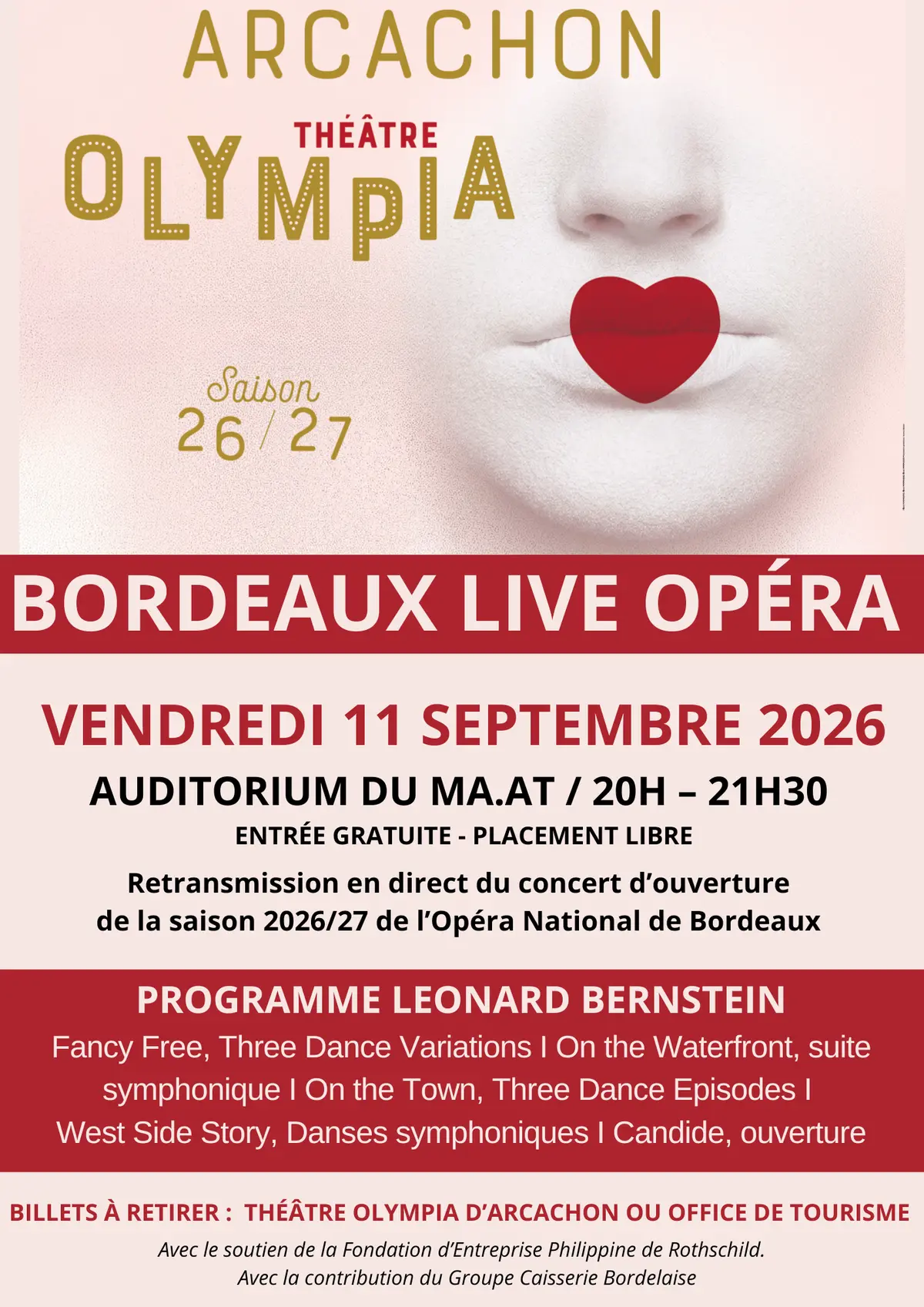 Bordeaux Live Opera : retransmission en direct depuis le Grand Théâtre de Bordeaux