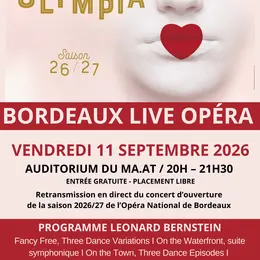 Bordeaux Live Opera : retransmission en direct depuis le Grand Théâtre de Bordeaux