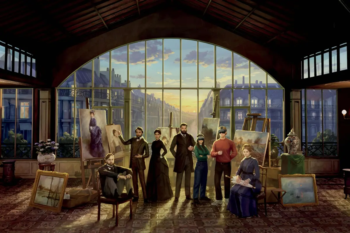 Artistes impressionnistes, réalité virtuelle