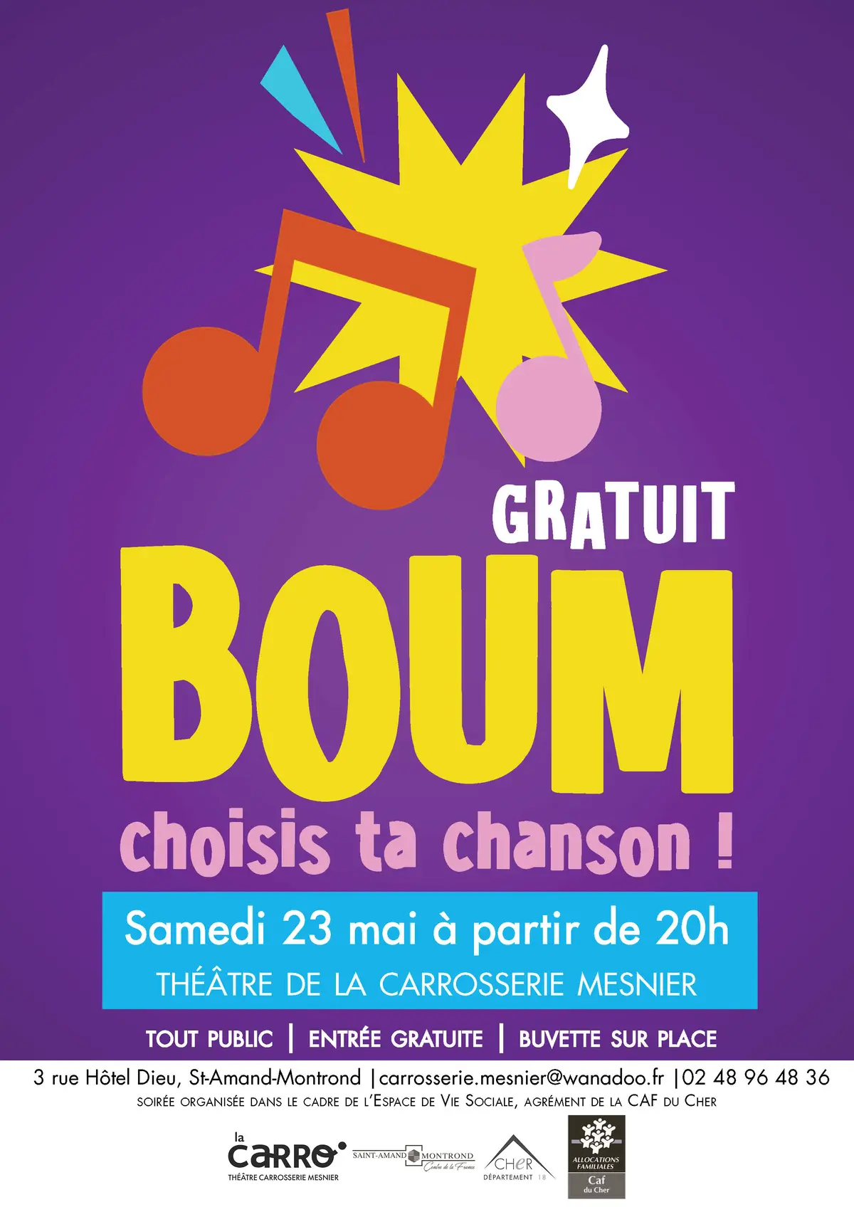 Boum, choisis ta chanson