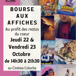 Bourse aux affiches solidaire : collecte au profit des Restos du Cœur