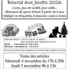 Bourse aux jouets 2026
