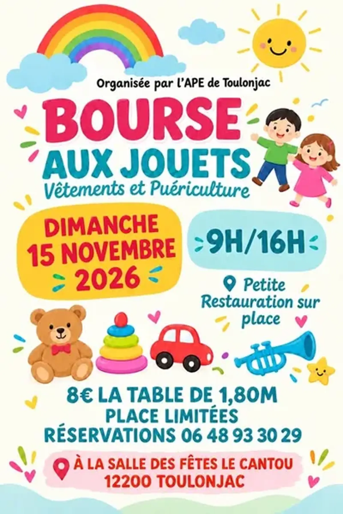 Bourse aux jouets, aux vêtements et à la puériculture