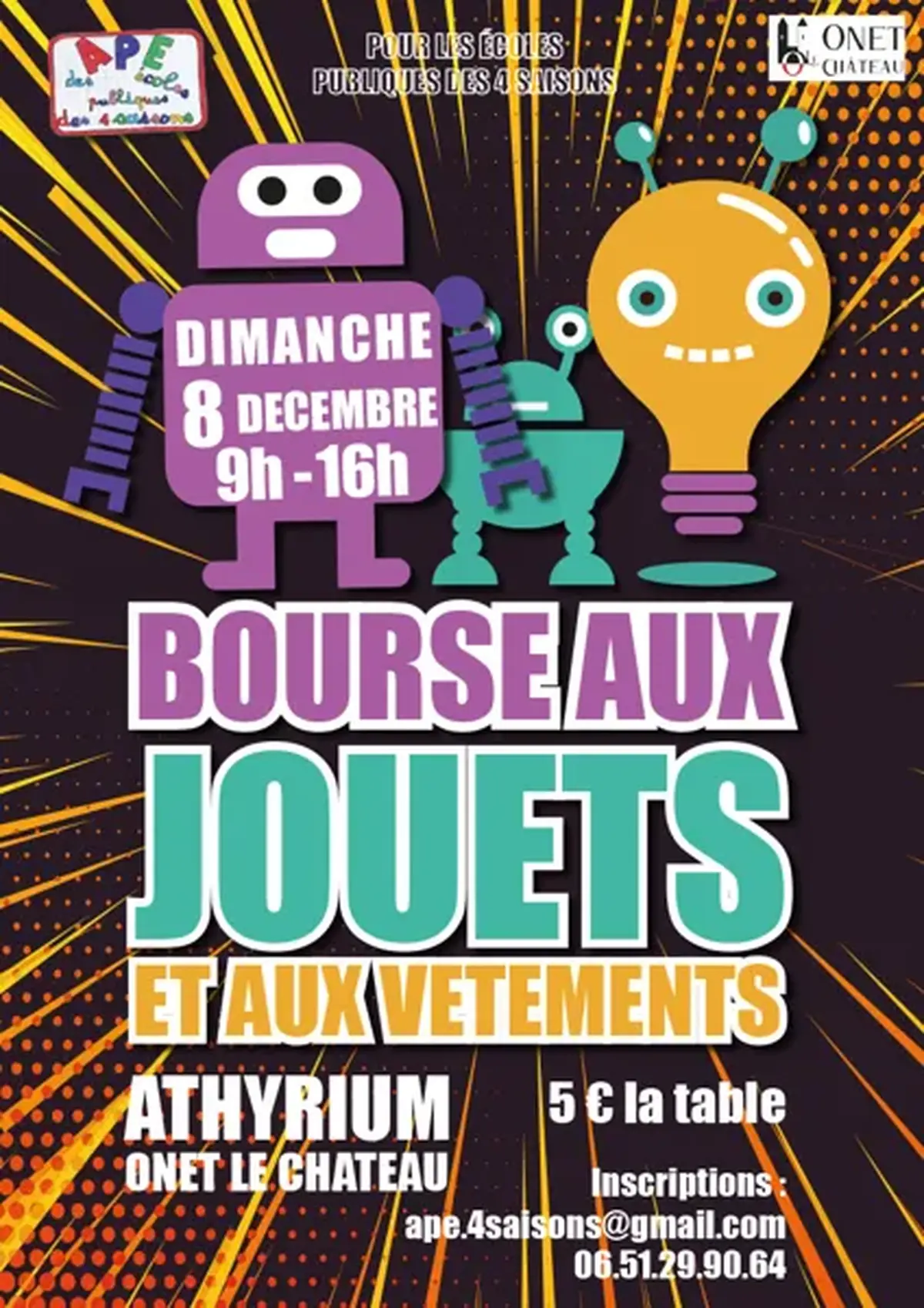 Bourse aux jouets de l'APE des 4 saisons