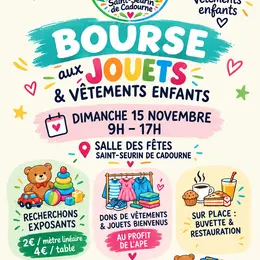 Bourse aux jouets et vêtements enfants