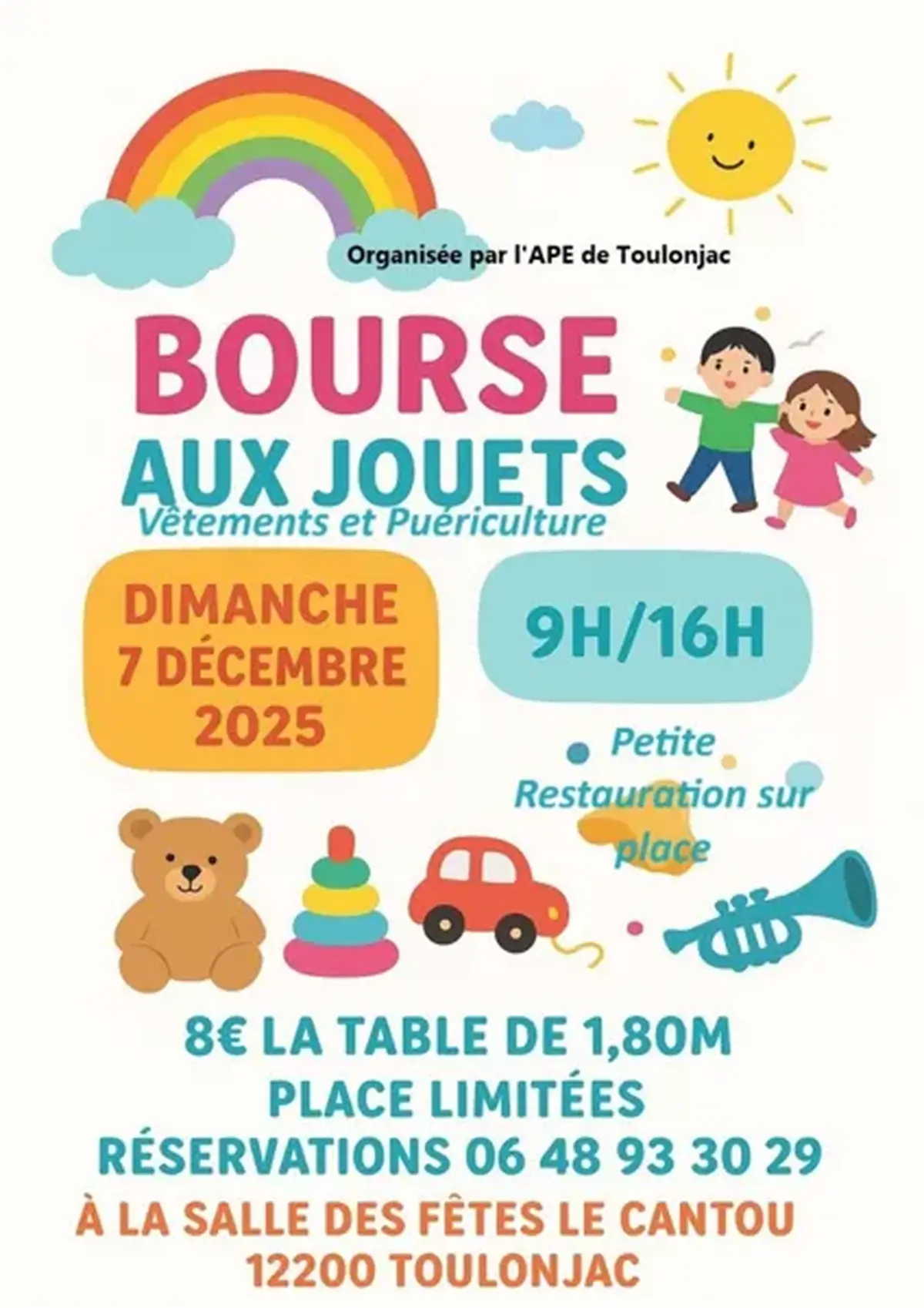 Bourse aux jouets par l'APE de Toulonjac