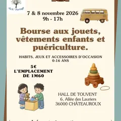 Bourse aux jouets, vêtements enfants et article de puériculture