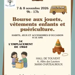 Bourse aux jouets, vêtements enfants et article de puériculture