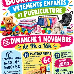 Bourse aux jouets, vêtements enfants et puériculture à Beffes