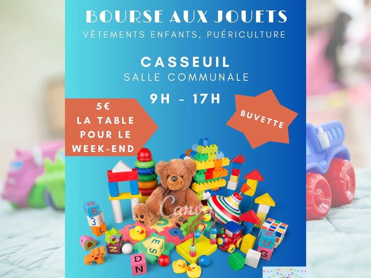 Bourse aux jouets, vêtements enfants, puériculture
