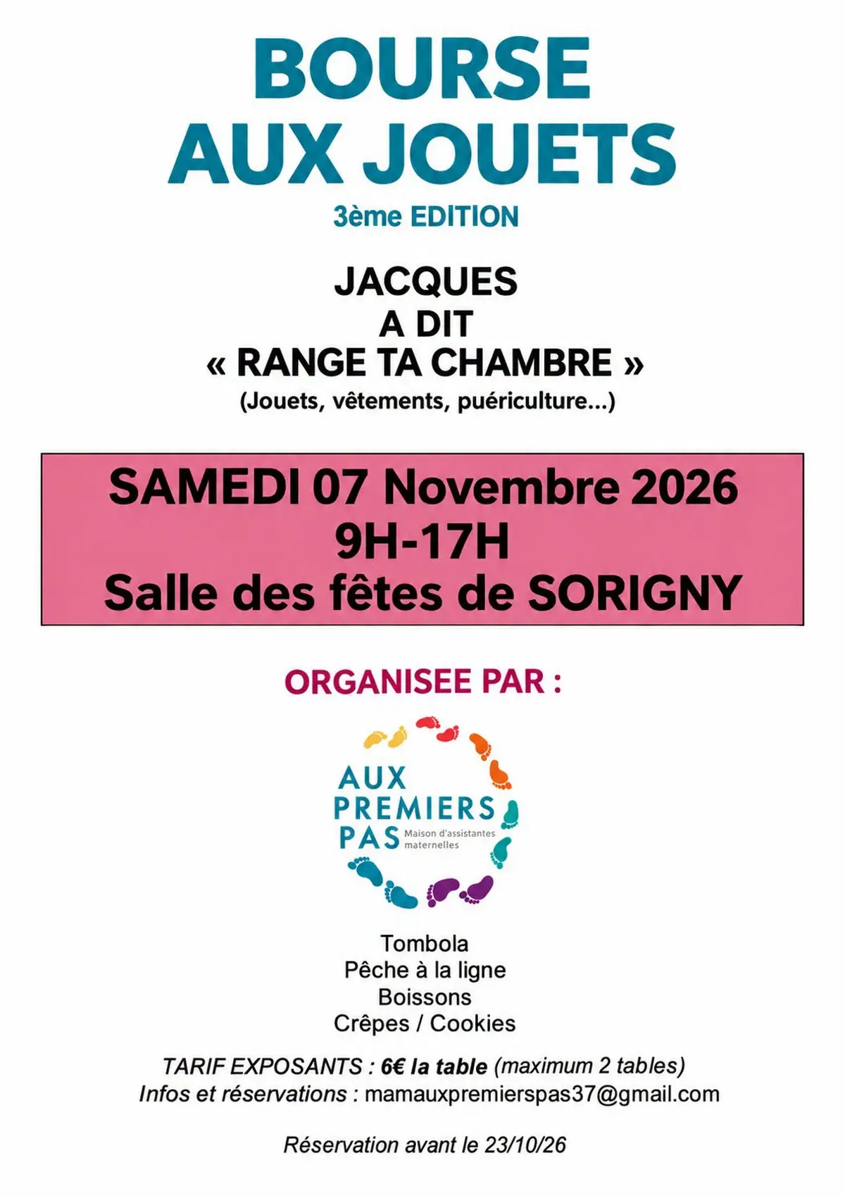 Bourse aux jouets, vêtements & puériculture