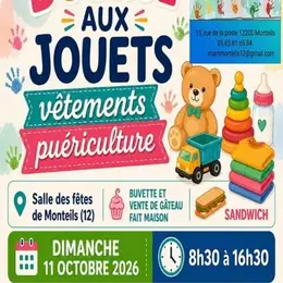 Bourse aux jouets, vêtements, puériculture