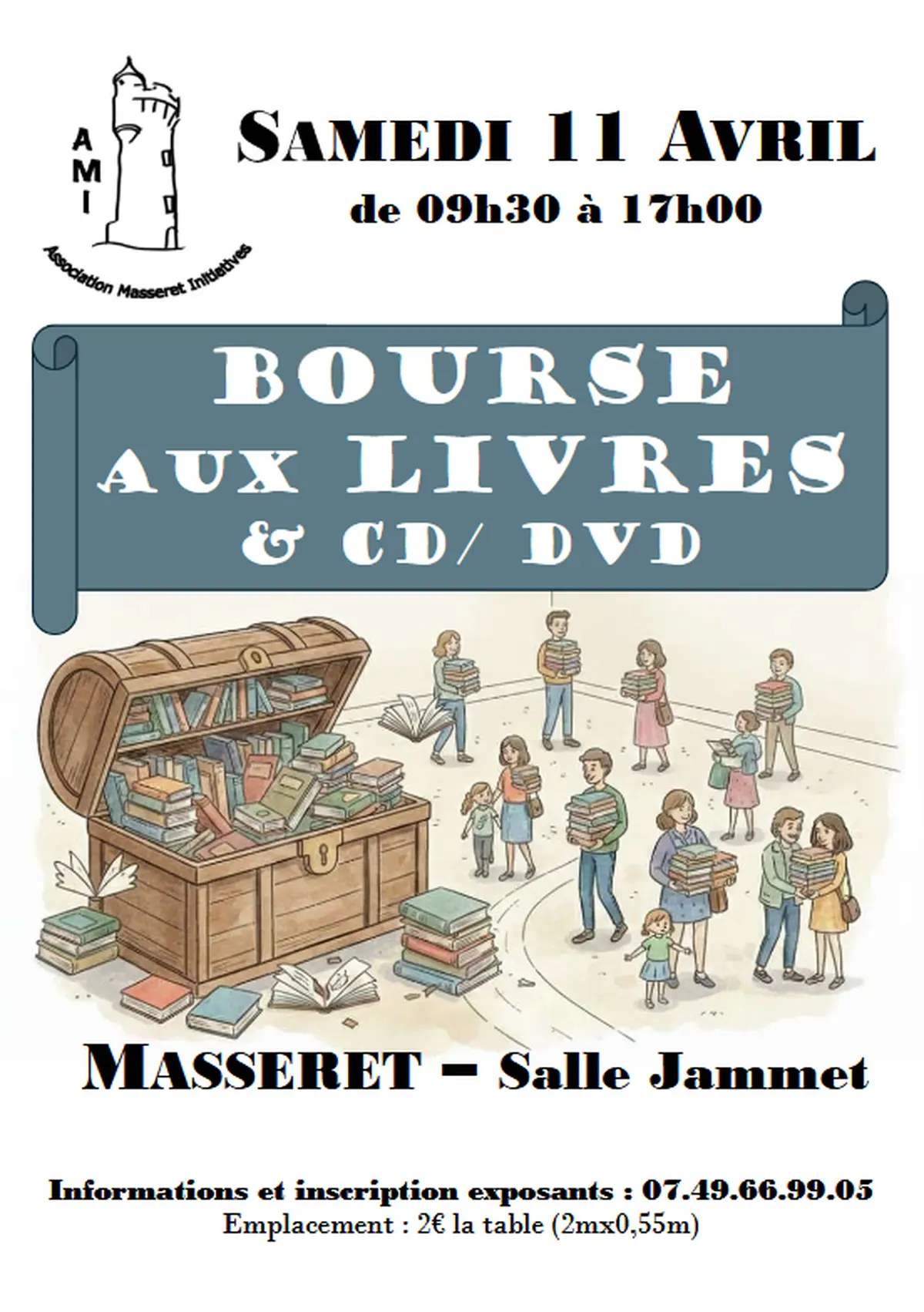 Bourse aux livres, CD et DVD