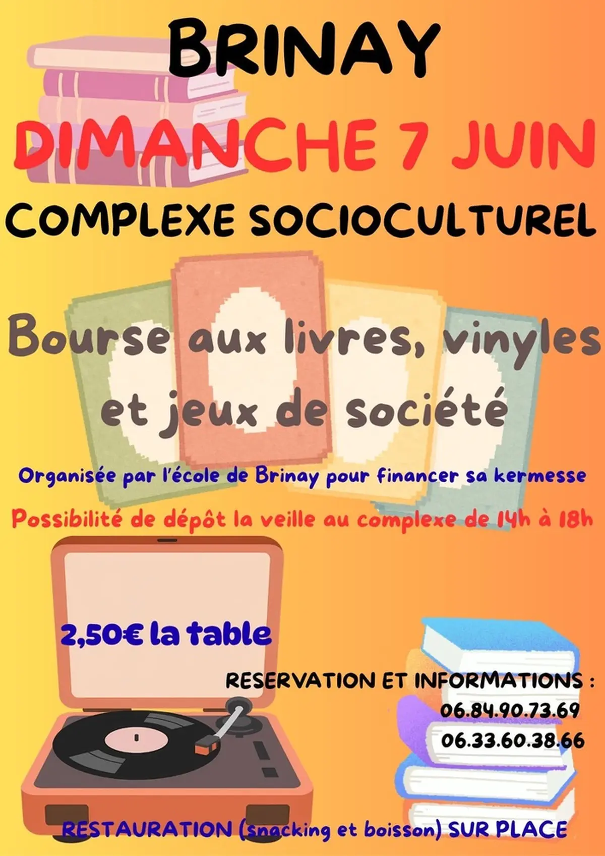 Bourse aux livres, vinyles et jeux de société