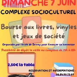 Bourse aux livres, vinyles et jeux de société