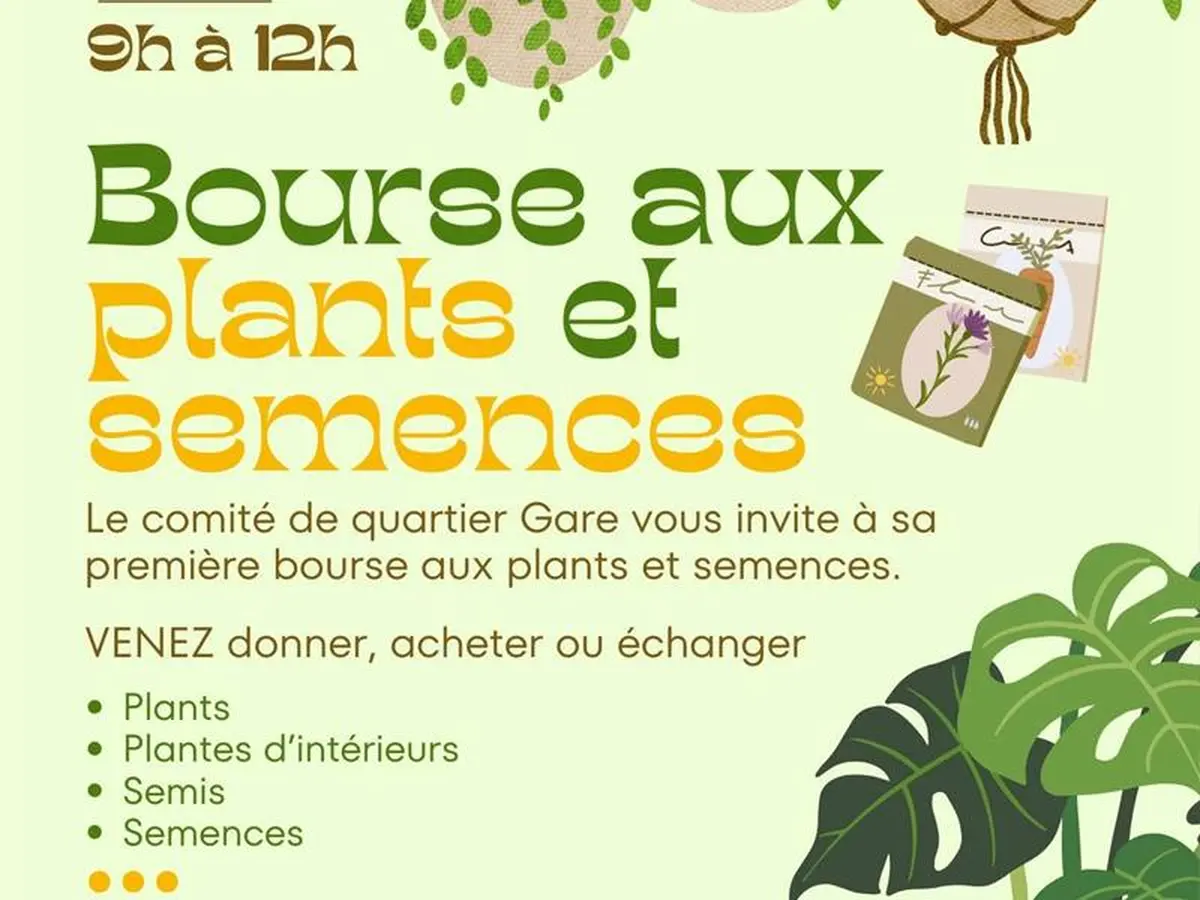 Bourse aux plants et semences