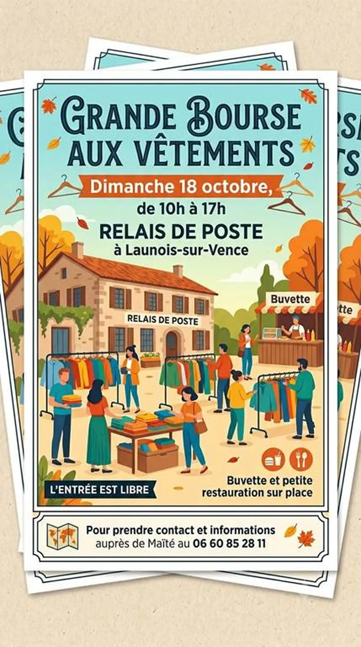 Bourse aux vêtements au Relais de Poste