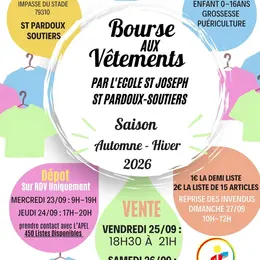 Bourse aux vêtements automne-hiver 2026