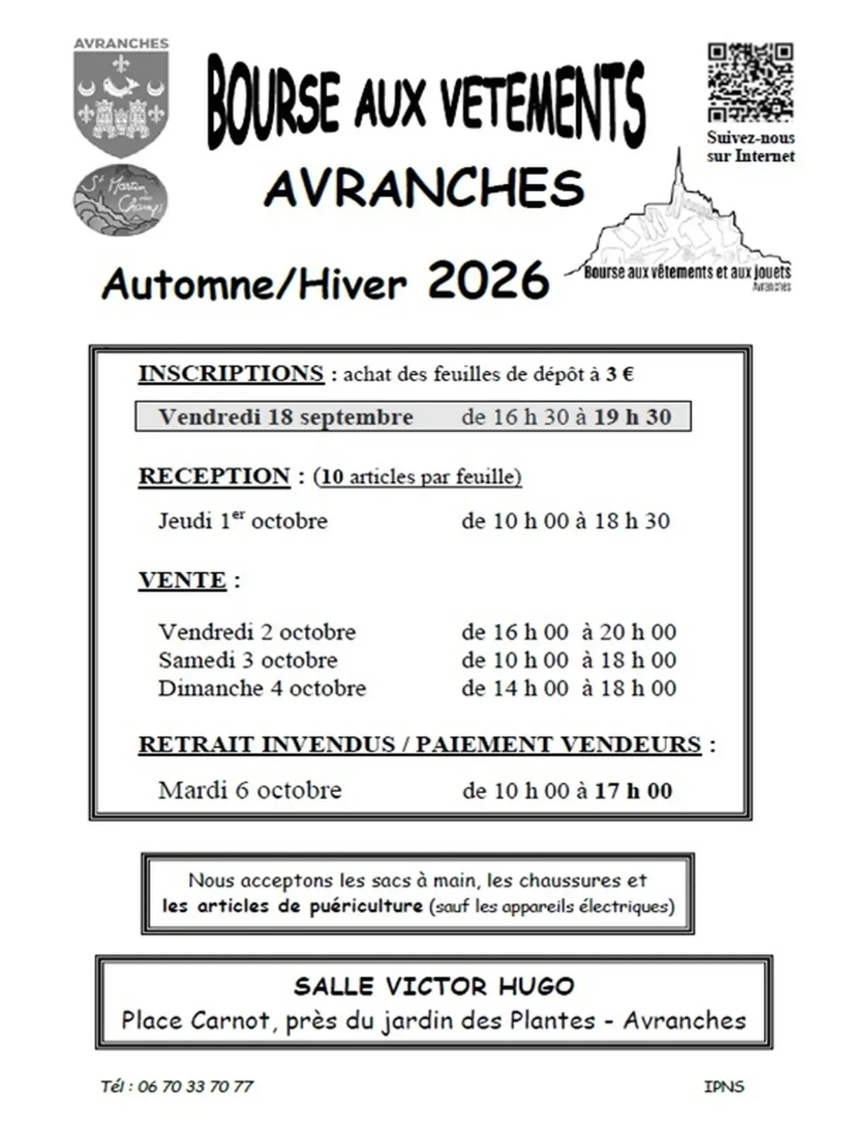 Bourse aux vêtements d'automne