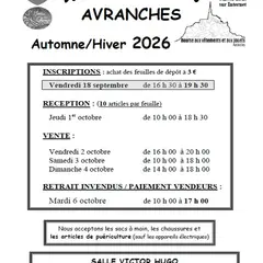 Bourse aux vêtements d'automne