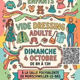Bourse aux vêtements enfants et vide-dressing adulte