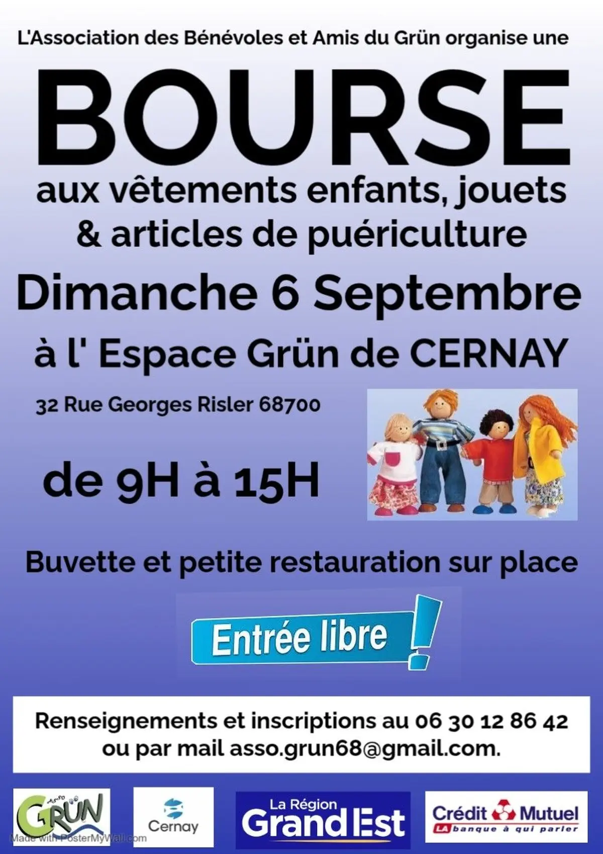 Bourse aux vêtements enfants, jouets et articles de puériculture