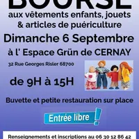 Bourse aux vêtements enfants, jouets et articles de puériculture DR