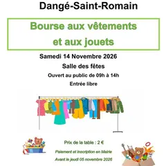 Bourse Aux Vêtements Et Aux Jouets - Le 14/11 - Ccas
