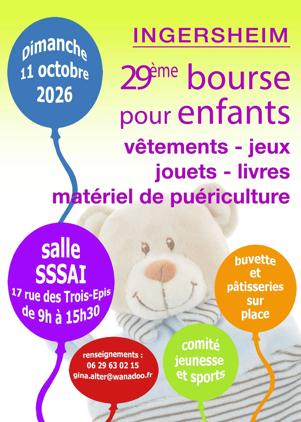 Bourse aux vêtements et jouets pour enfants