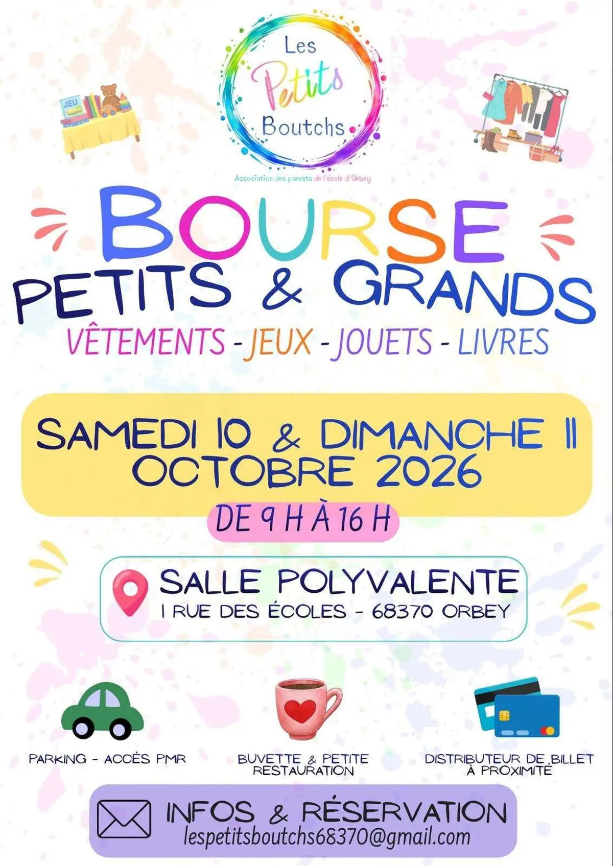 Bourse aux vêtements et puériculture à la Salle polyvalente d'Orbey