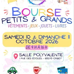 Bourse aux vêtements et puériculture à la Salle polyvalente d'Orbey