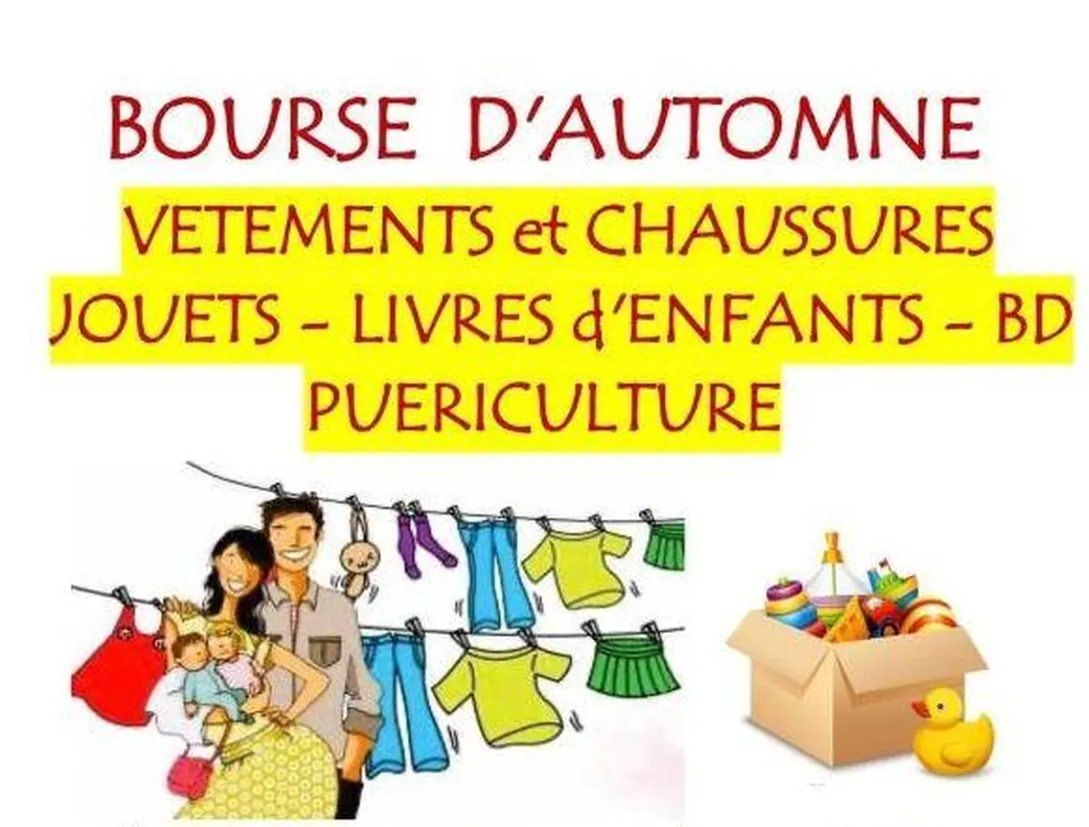 Bourse  d'automne - vêtements, jouets, livres d'enfants et puériculture