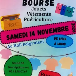 Bourse jouets, vêtements et puériculture